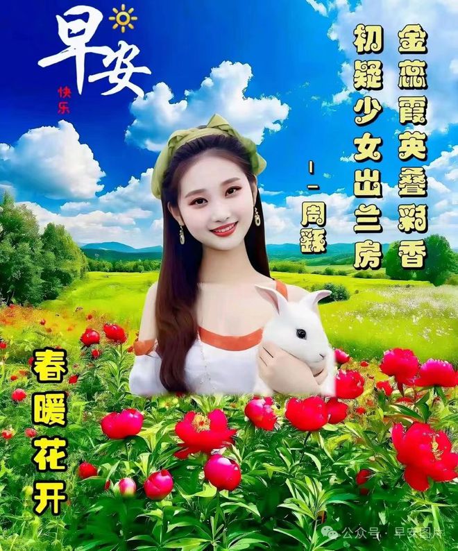 2024年3月26日星期二早安问候祝福动态表情图片大全周二最新早安问候语动态图片表情！(图17)