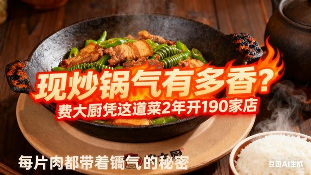 开190家店！费大厨“现炒表演”火遍全国这招比躲预制菜争议狠(图1)